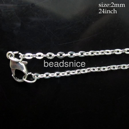 jewelry chain , 2 x 3mm Oval Links,24